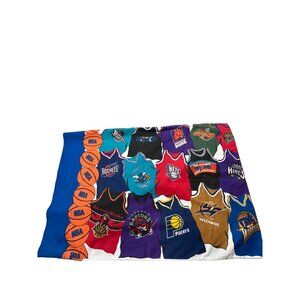 Vintage 90s NBA Team Jersey Print Pillowcase Springs Industries 20"x30" USA Made